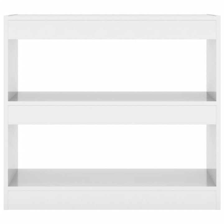 Bibliotecă/Separator Cameră, Alb Extralucios, 80X30X96 Cm, Pal