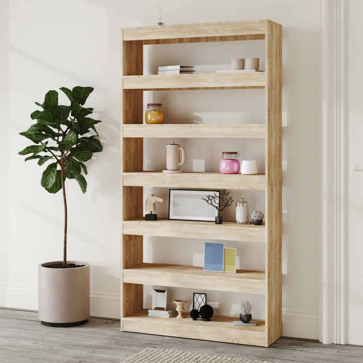 Bibliotecă/Separator Cameră , 100X30X198 Cm Lemn