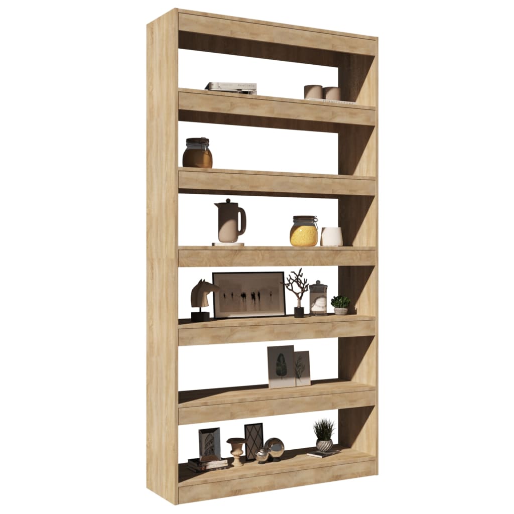 Bibliotecă/Separator Cameră , 100X30X198 Cm Lemn
