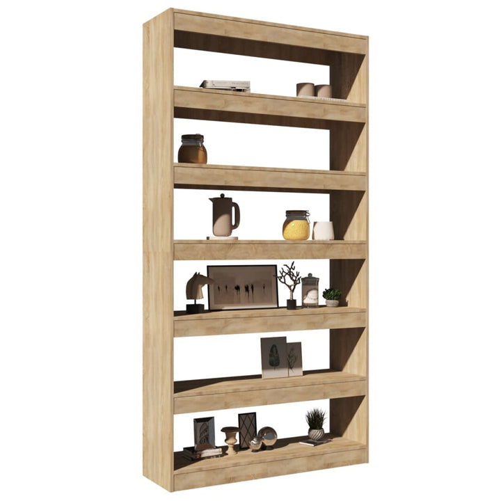 Bibliotecă/Separator Cameră , 100X30X198 Cm Lemn