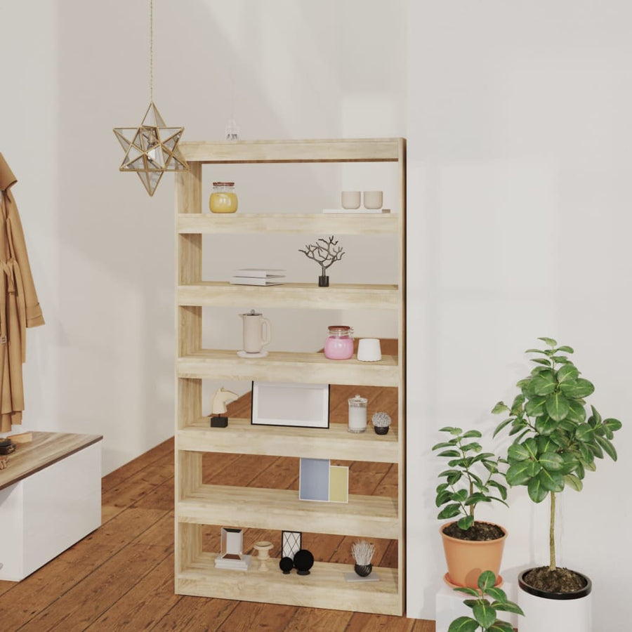 Bibliotecă/Separator Cameră , 100X30X198 Cm Lemn