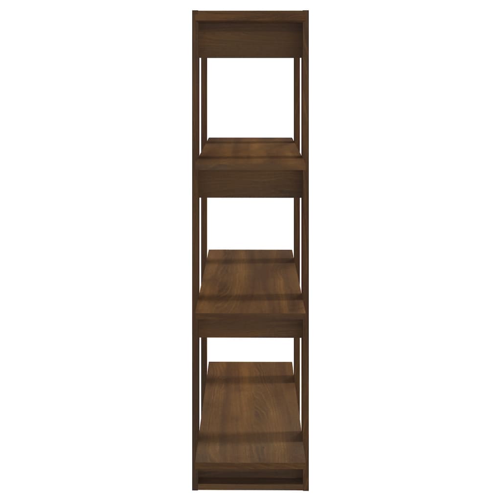 Bibliotecă/Separator Cameră, Stejar Maro, 100X30X123,5 Cm