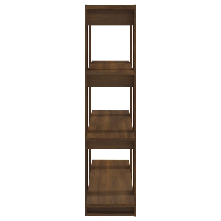 Bibliotecă/Separator Cameră, Stejar Maro, 100X30X123,5 Cm