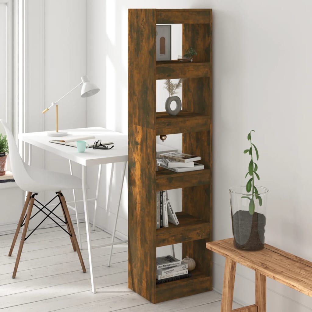 Bibliotecă/Separator Cameră, Alb Extralucios, 40X30X166 Cm
