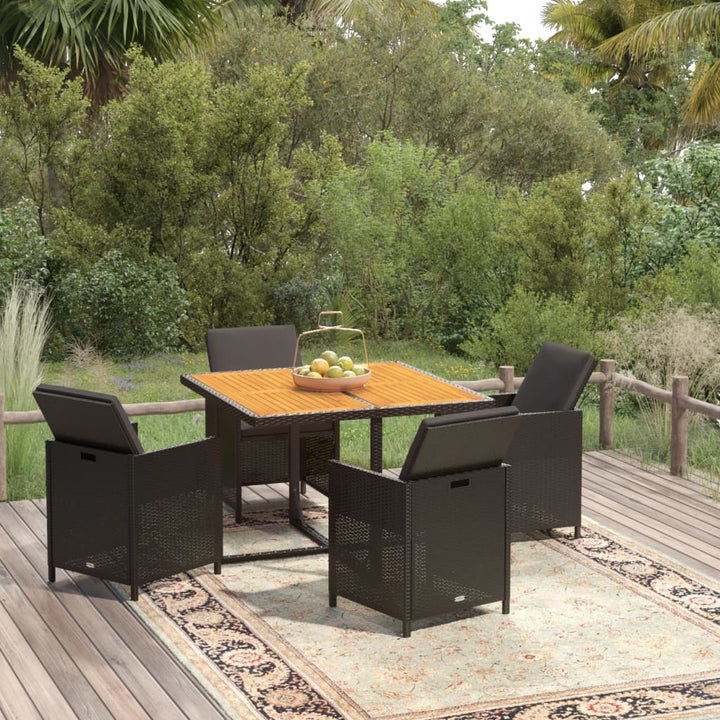 Set Mobilier De Exterior Cu Perne 13 Piese, , Poliratan