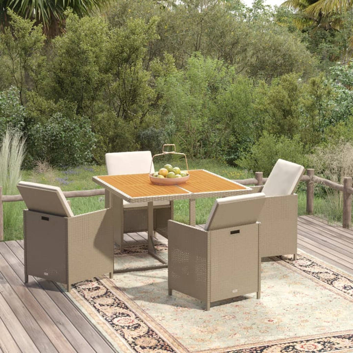 Set Mobilier De Exterior Cu Perne 13 Piese, , Poliratan