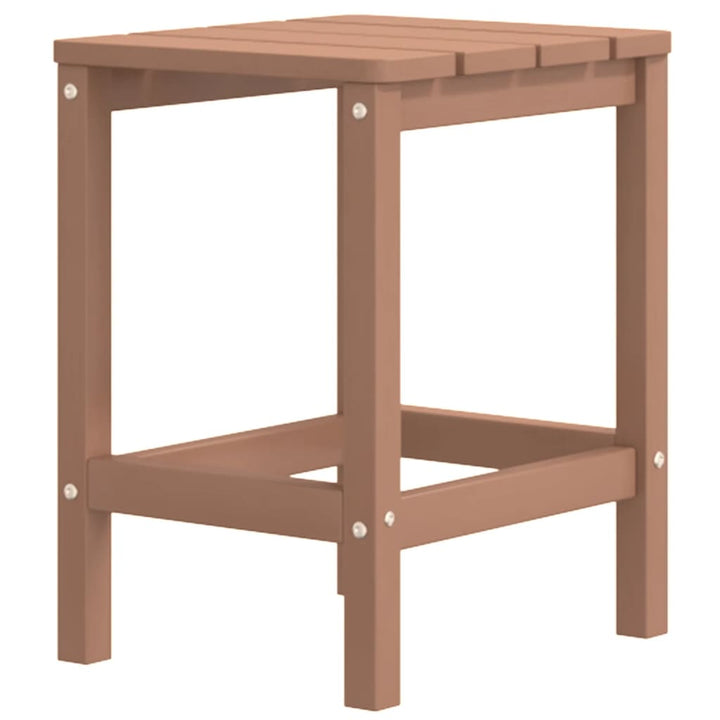 Scaun De Grădină Adirondack Cu Masă Și Taburet, , Hdpe