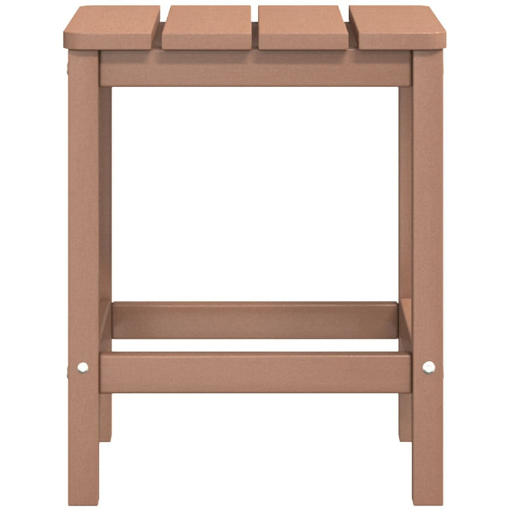 Scaun De Grădină Adirondack Cu Masă Și Taburet, , Hdpe