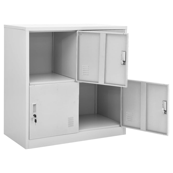 Dulapuri Vestiar, 2 Buc., , 90X45X92,5 Cm, Oțel Gri Deschis
