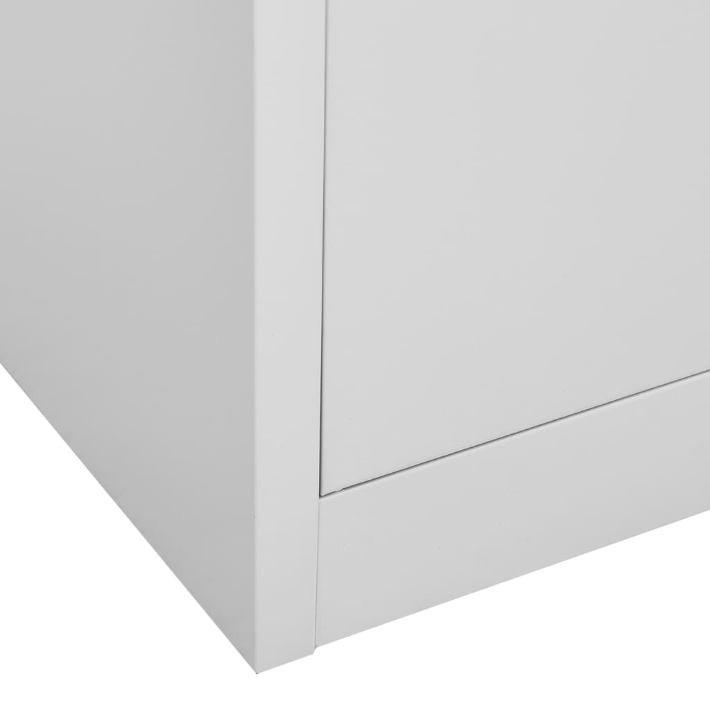 Dulapuri Vestiar, 2 Buc., , 90X45X92,5 Cm, Oțel Gri Deschis