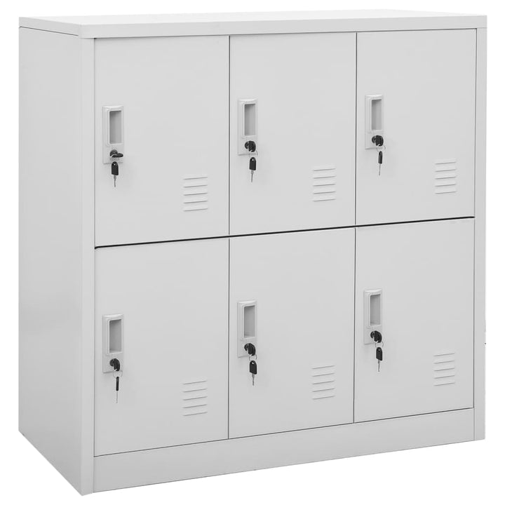 Dulapuri Vestiar 5 Buc. 90X45X92,5 Cm Oțel Gri Deschis