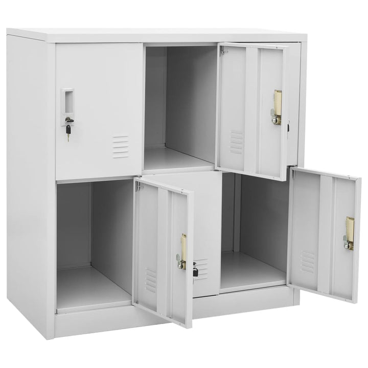 Dulapuri Vestiar 5 Buc. 90X45X92,5 Cm Oțel Gri Deschis