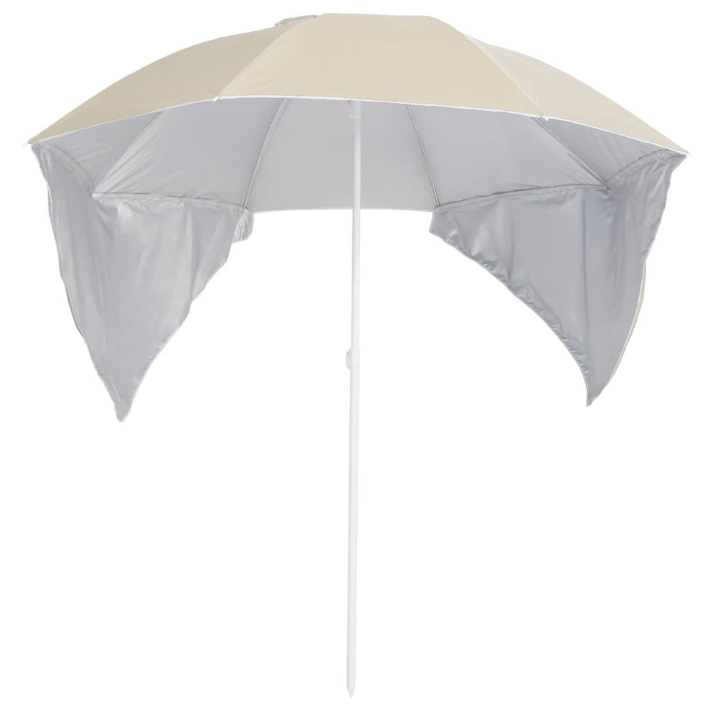 Umbrelă Soare De Plajă Cu Pereți Laterali, , 215 Cm