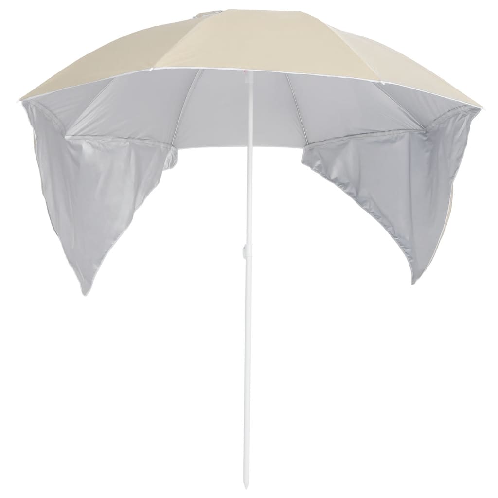 Umbrelă Soare De Plajă Cu Pereți Laterali, , 215 Cm