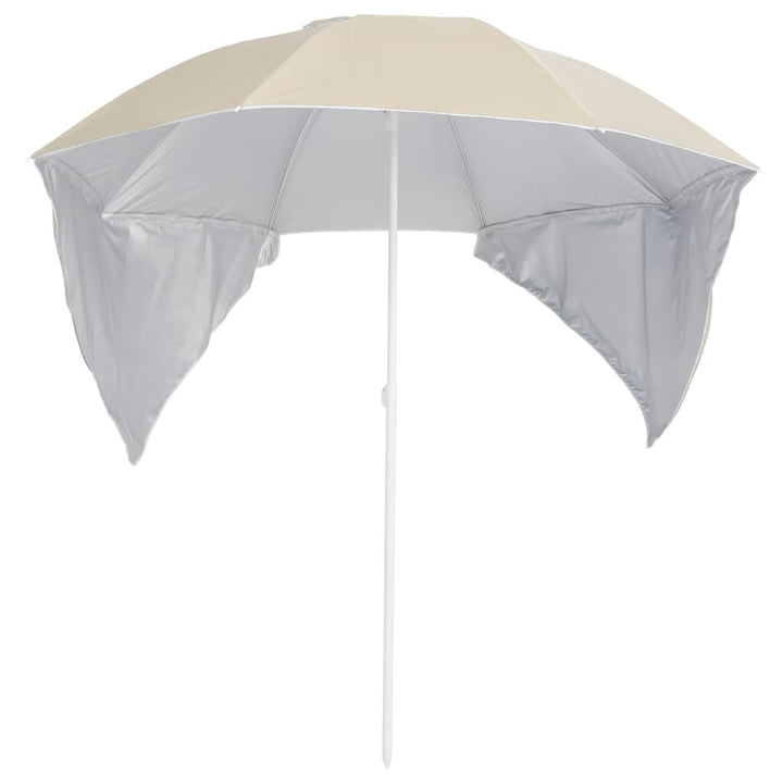 Umbrelă Soare De Plajă Cu Pereți Laterali, , 215 Cm