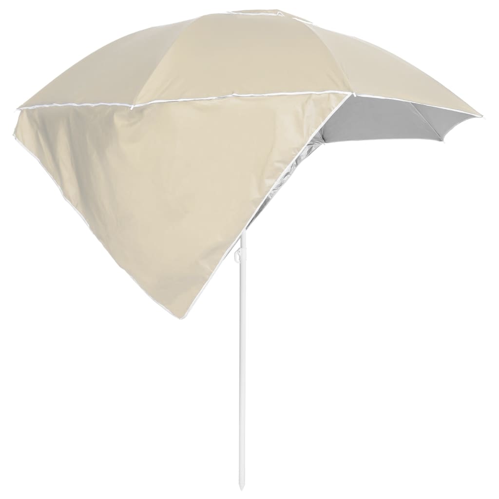 Umbrelă Soare De Plajă Cu Pereți Laterali, , 215 Cm
