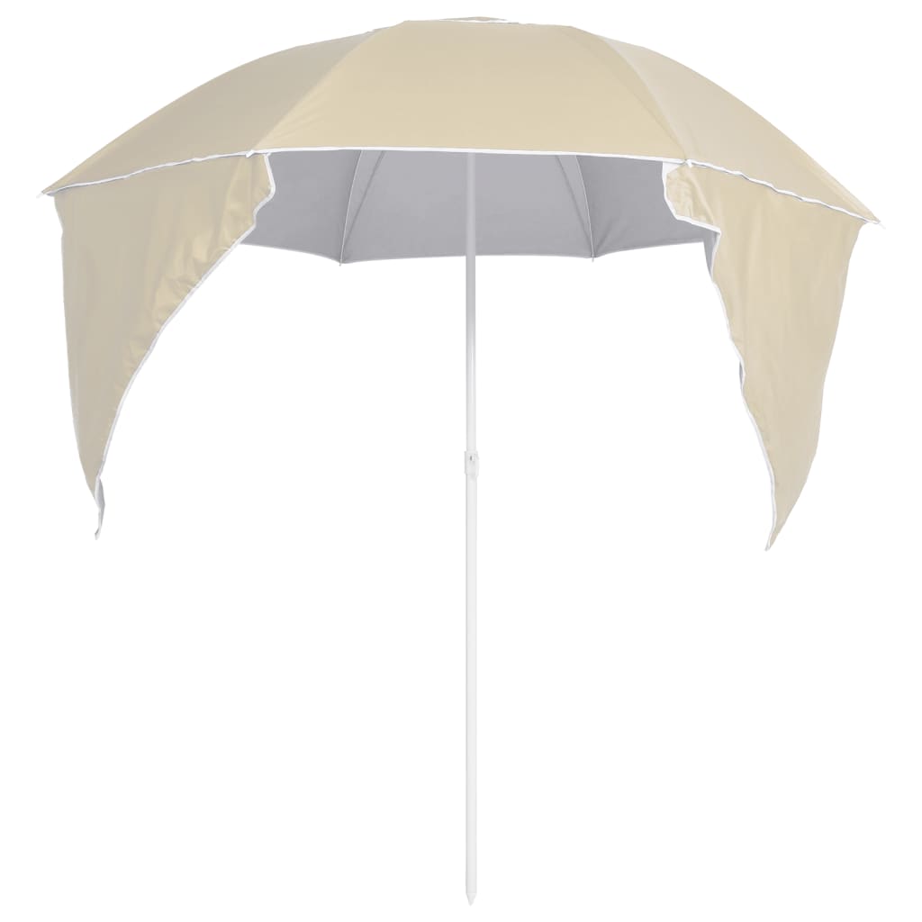 Umbrelă Soare De Plajă Cu Pereți Laterali, , 215 Cm