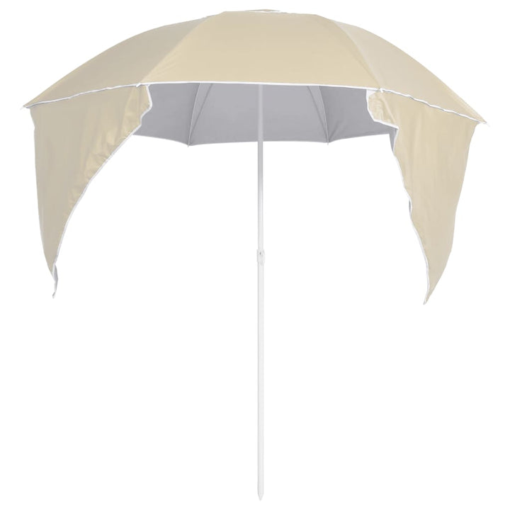 Umbrelă Soare De Plajă Cu Pereți Laterali, , 215 Cm