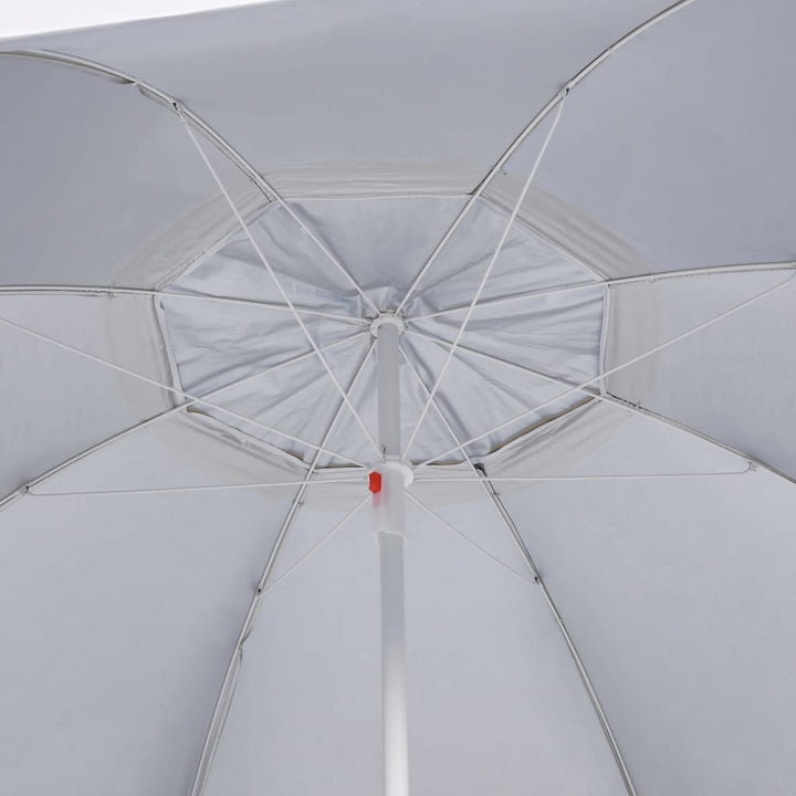Umbrelă Soare De Plajă Cu Pereți Laterali, , 215 Cm