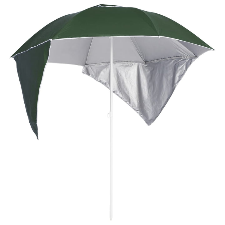 Umbrelă Soare De Plajă Cu Pereți Laterali, , 215 Cm