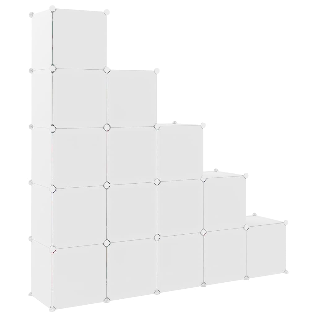 Dulap De Depozitare Cub Pentru Copii, 15 Cuburi, , Pp