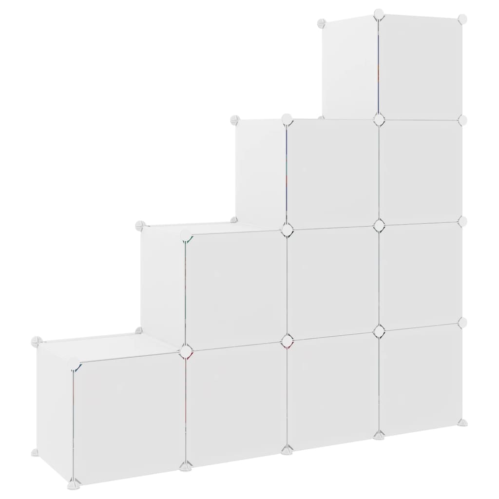 Dulap De Depozitare Cub Pentru Copii, 10 Cuburi, , Pp