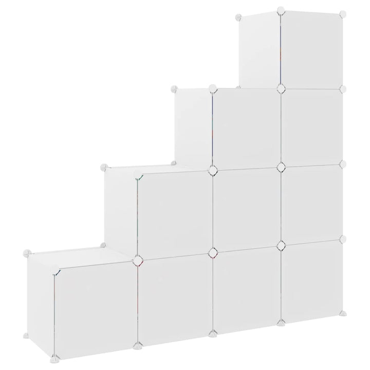 Dulap De Depozitare Cub Pentru Copii, 10 Cuburi, , Pp