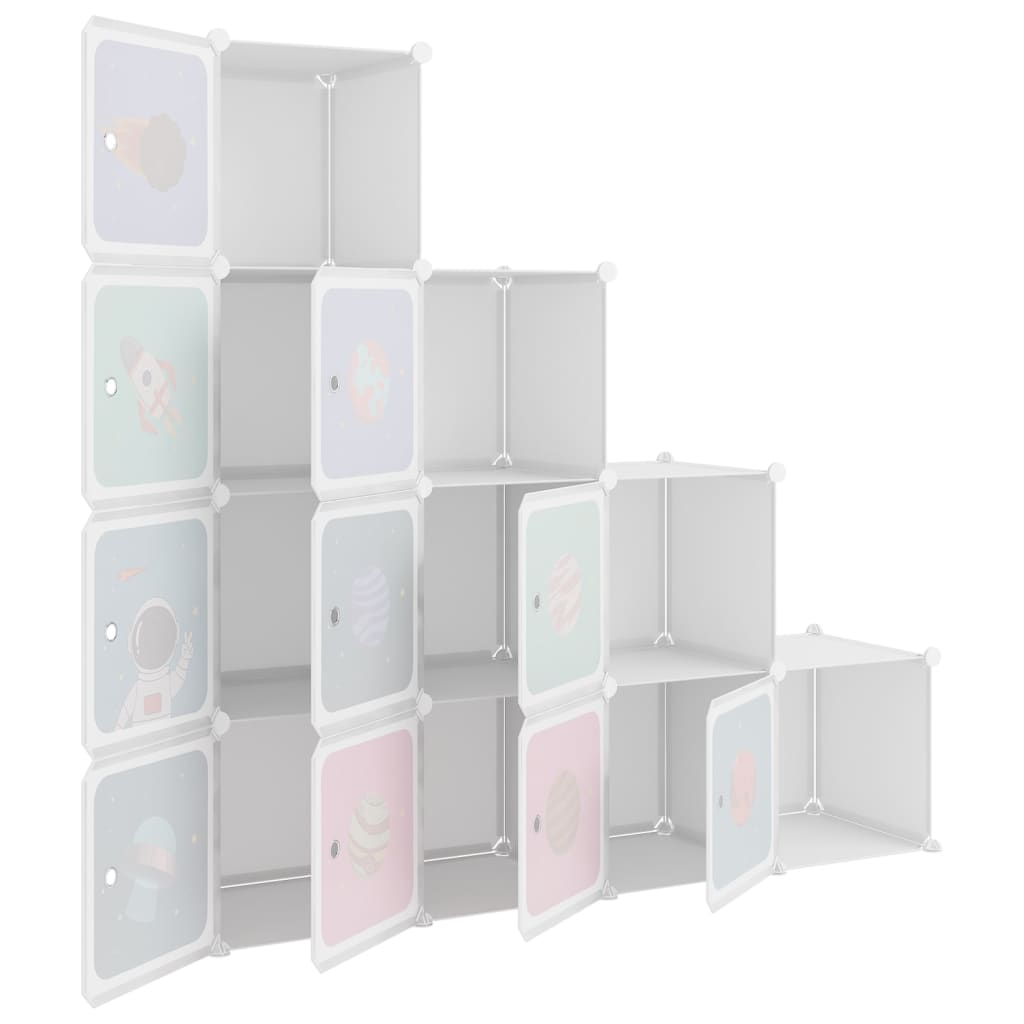 Dulap De Depozitare Cub Pentru Copii, 10 Cuburi, , Pp