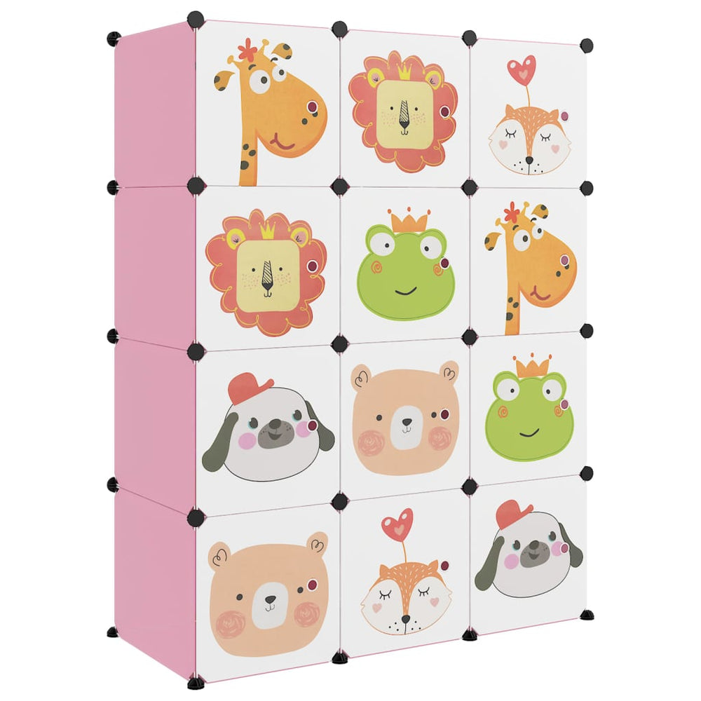Dulap De Depozitare Cub Pentru Copii, 12 Cuburi, , Pp