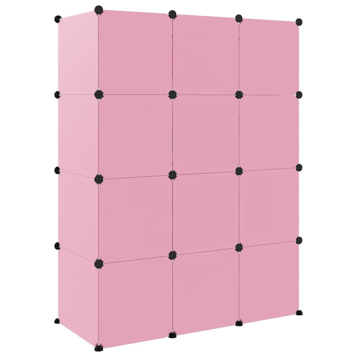 Dulap De Depozitare Cub Pentru Copii, 12 Cuburi, , Pp