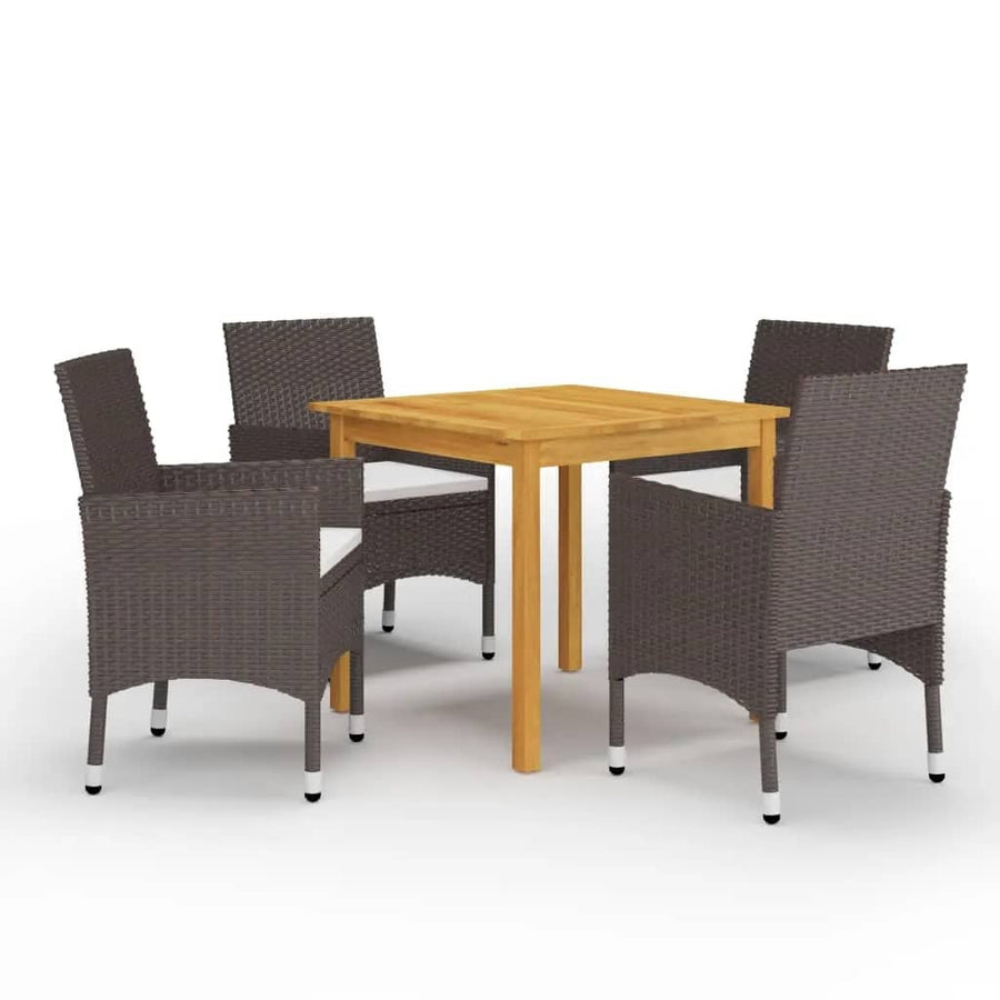 Set De Servit Masa Pentru Grădină, 5 Piese, Cu Perne,