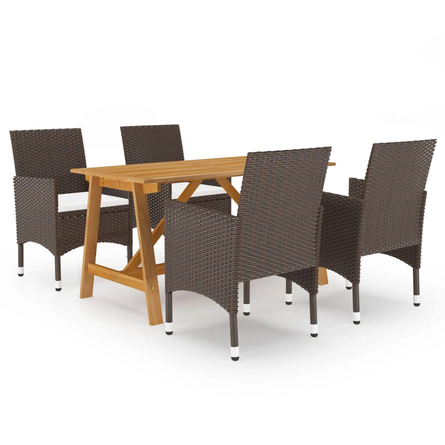 Set De Servit Masa Pentru Grădină, 5 Piese, Cu Perne,