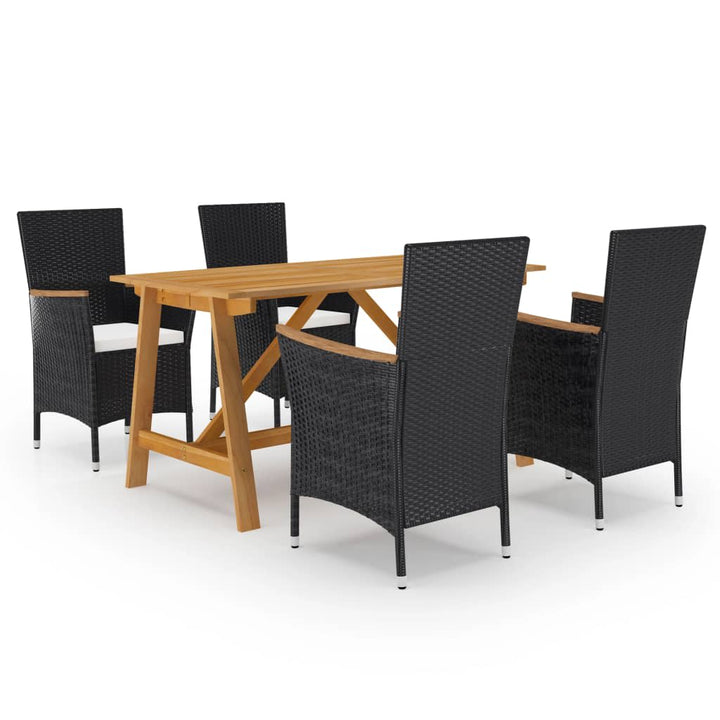 Set De Servit Masa Pentru Grădină, 5 Piese, Cu Perne,