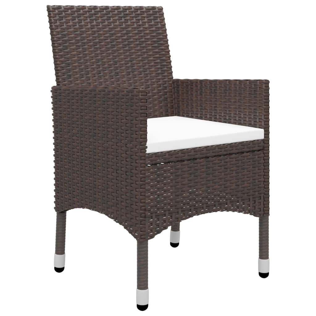 Set Mobilier Bistro, 3 Piese, , Poliratan/Sticlă Securizată
