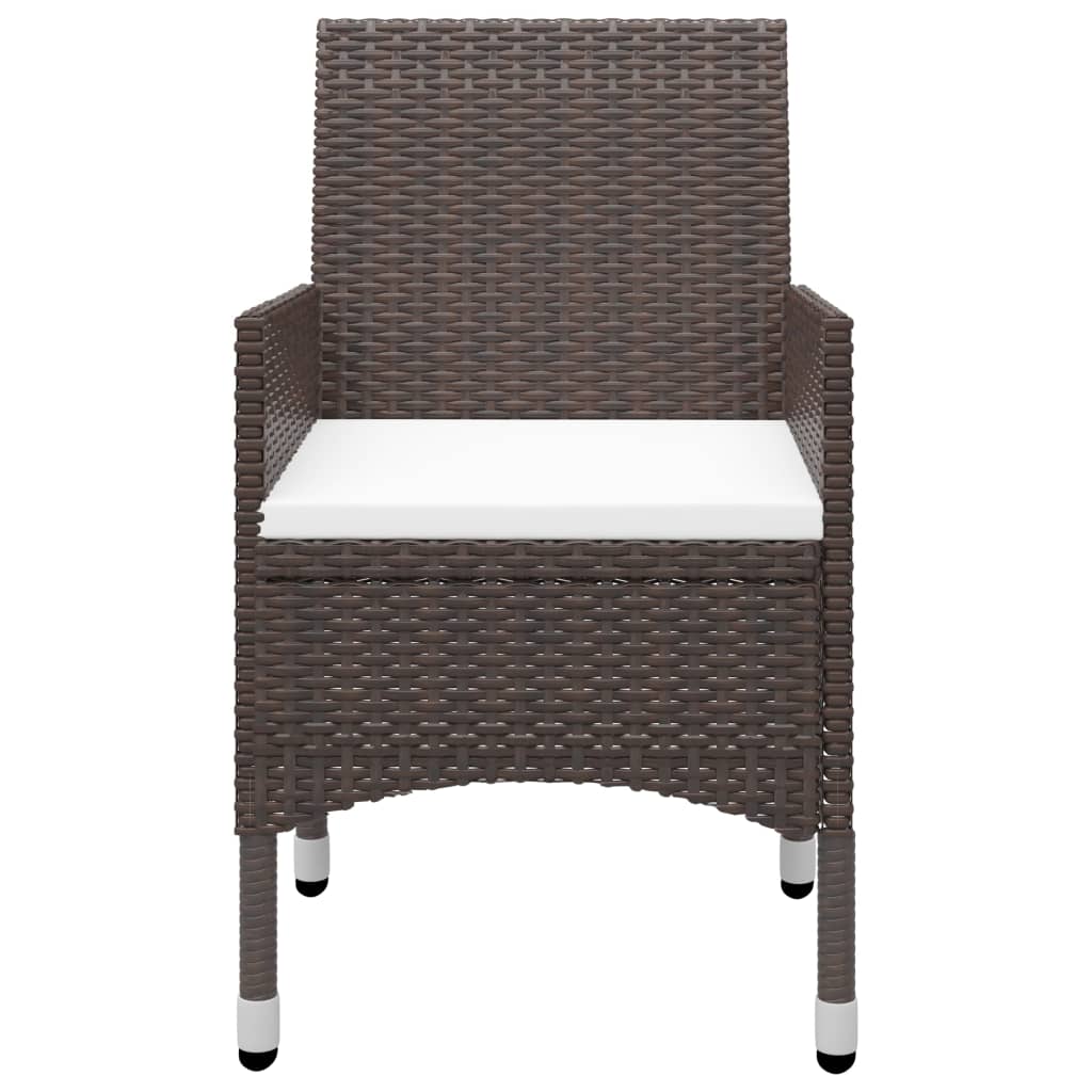 Set Mobilier Bistro, 3 Piese, , Poliratan/Sticlă Securizată
