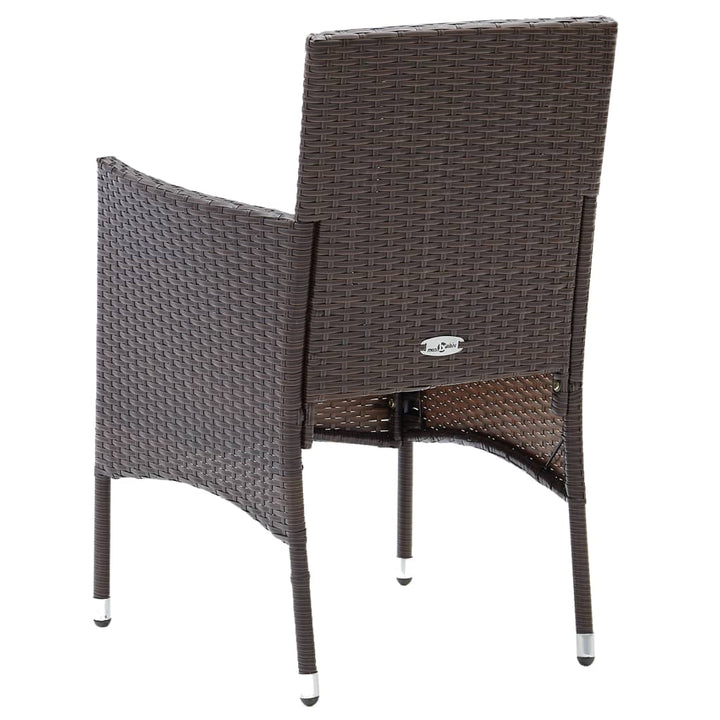 Set Mobilier Bistro, 3 Piese, , Poliratan/Sticlă Securizată