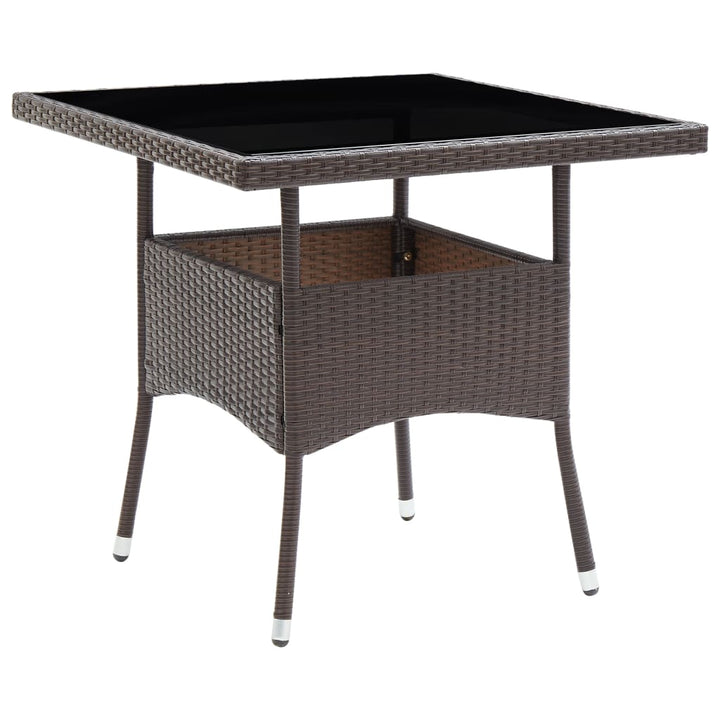 Set Mobilier Bistro, 3 Piese, , Poliratan/Sticlă Securizată
