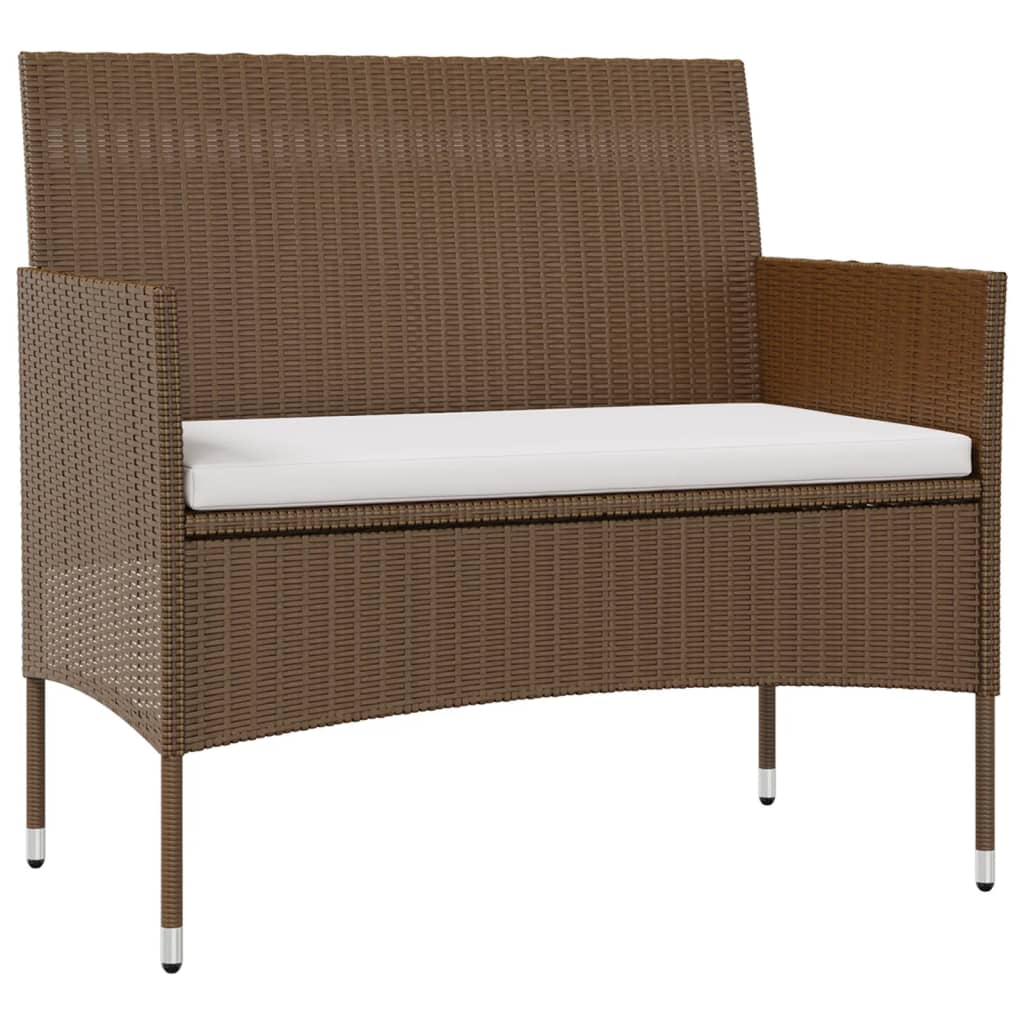 Set Mobilier De Grădină Cu Perne, 8 Piese, , Poliratan
