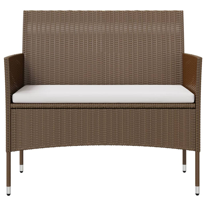 Set Mobilier De Grădină Cu Perne, 8 Piese, , Poliratan