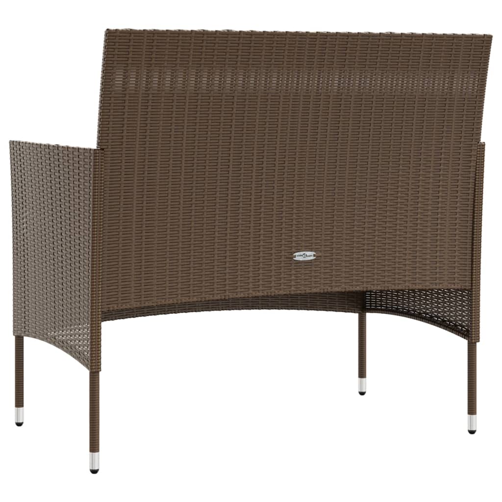 Set Mobilier De Grădină Cu Perne, 8 Piese, , Poliratan