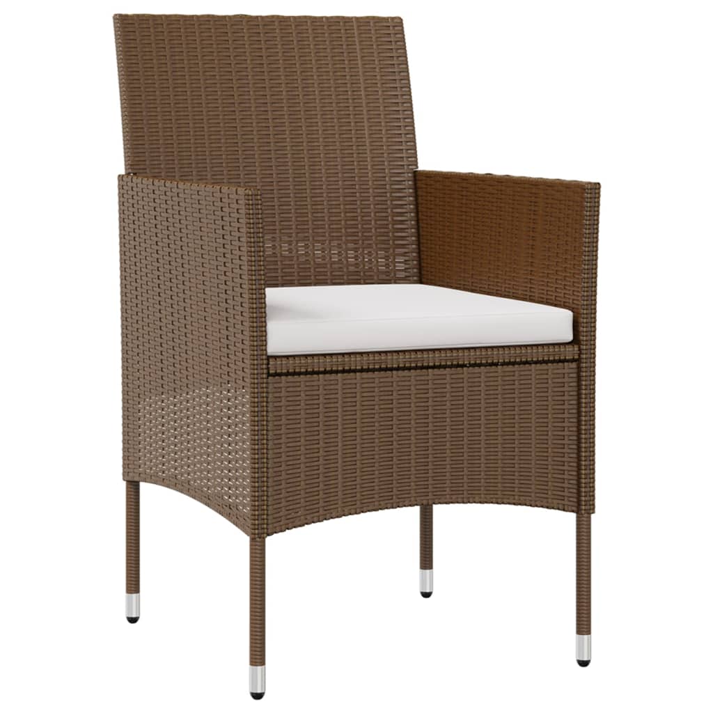 Set Mobilier De Grădină Cu Perne, 8 Piese, , Poliratan