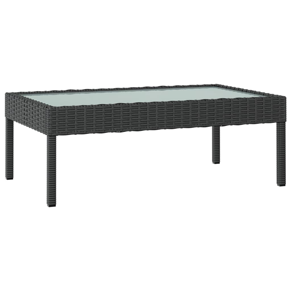 Set Mobilier De Grădină Cu Perne, 16 Piese, Negru, Poliratan