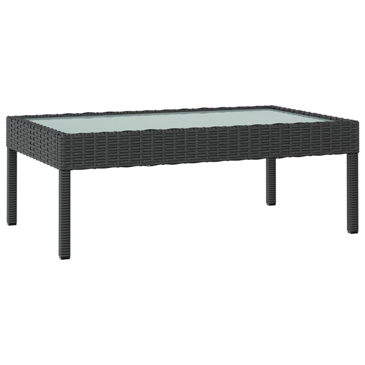 Set Mobilier De Grădină Cu Perne, 16 Piese, Negru, Poliratan