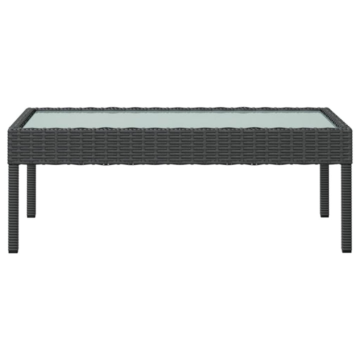 Set Mobilier De Grădină Cu Perne, 16 Piese, Negru, Poliratan