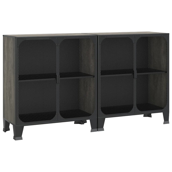 Dulapuri De Depozitare, 2 Buc., , 72X36X82 Cm, Metal/Mdf
