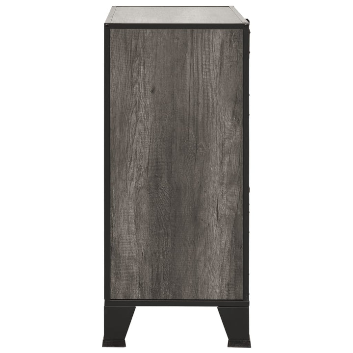 Dulapuri De Depozitare, 2 Buc., , 72X36X82 Cm, Metal/Mdf