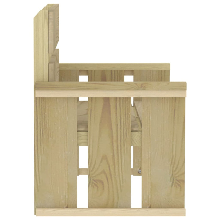 Set Mobilier De Exterior, 3 Piese, Lemn De Pin Tratat