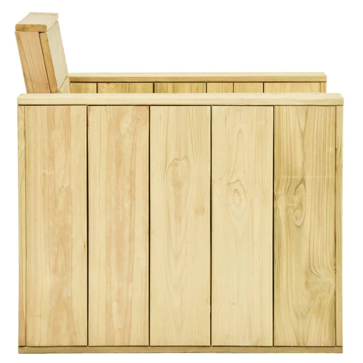 Set Mobilier De Grădină, 4 Piese, Lemn De Pin Tratat