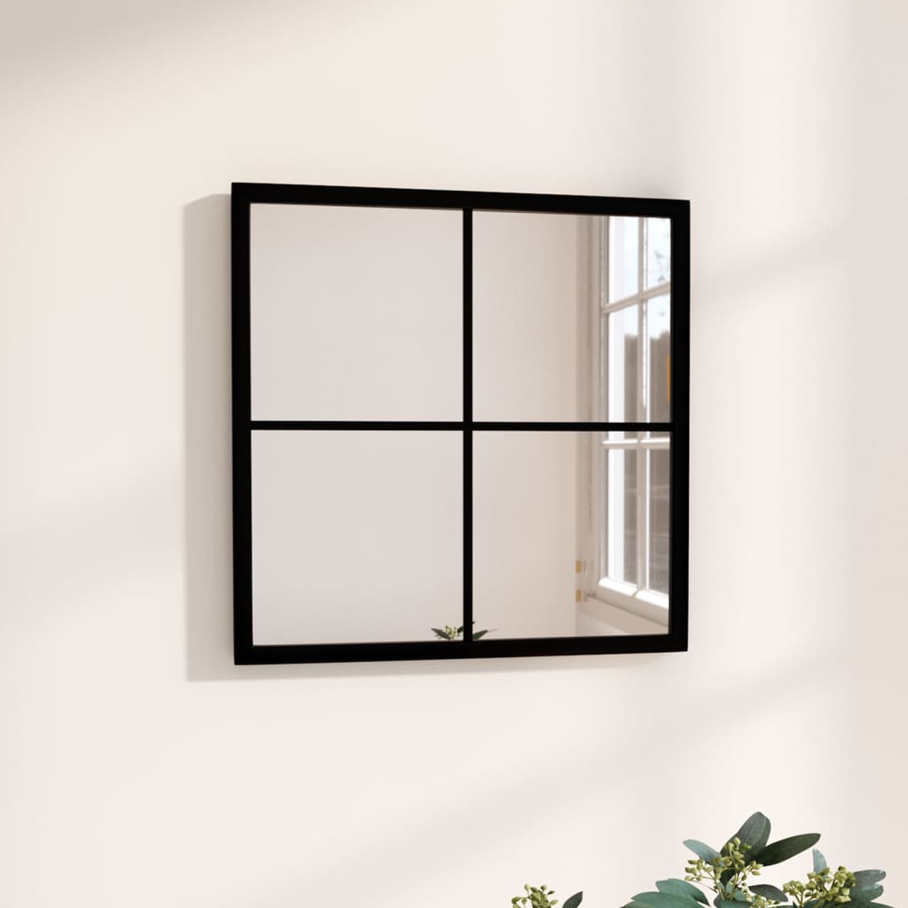 Oglinzi De Perete, 6 Buc., Negru, 100X60 Cm, Metal