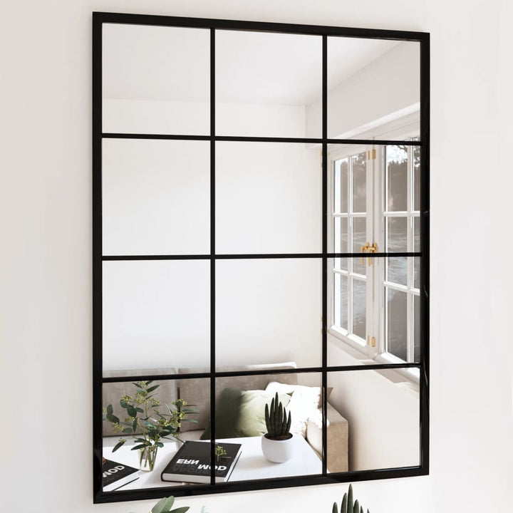Oglinzi De Perete, 6 Buc., Negru, 100X60 Cm, Metal